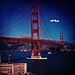 Golden Gate Bridge and Shuttle Endeavor